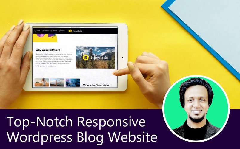 I will design or develop a responsive wordpress blog website